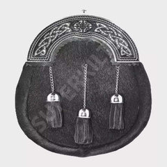 Black Calfskin Full Dress Black Enamel