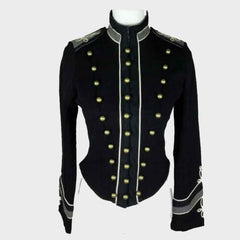 Black Ladies Officers Hussar Jacket