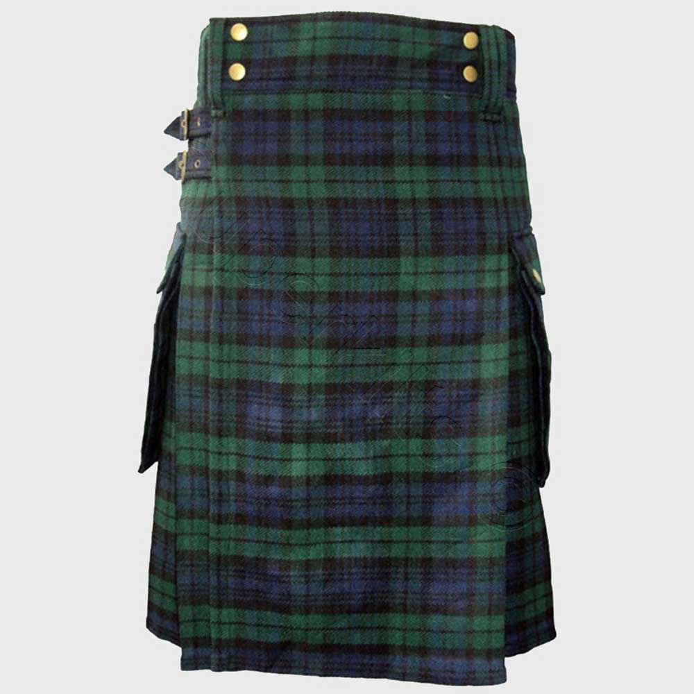 black watch tartan kilt for women