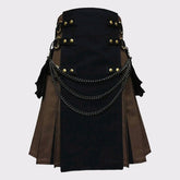 Black and Brown Premium Hybrid Kilt