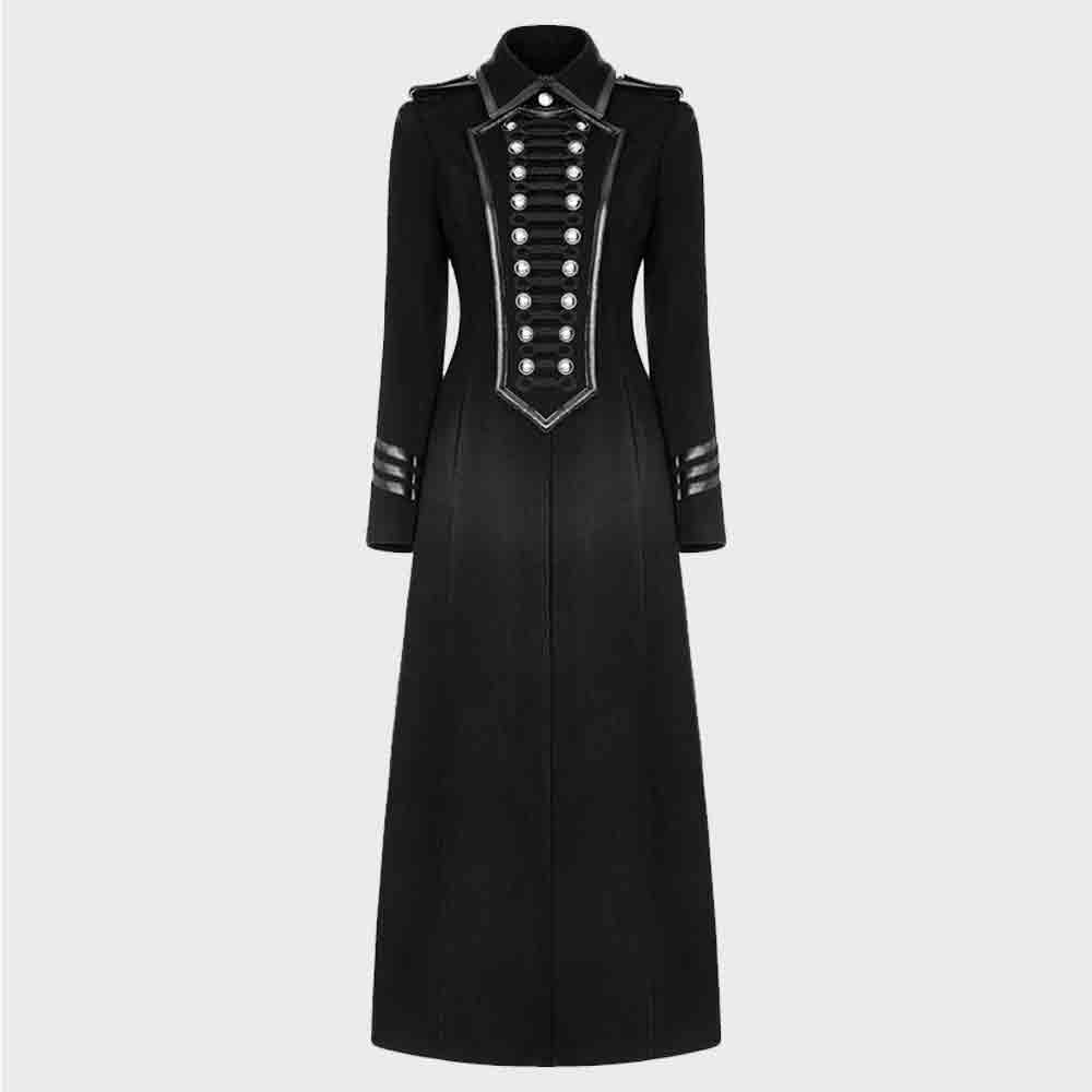 Black Ladies Long Coat
