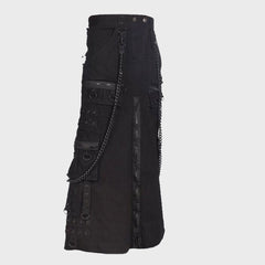 Black Pistol Kilt - Short Kilt Denim 1