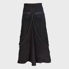 Black Pistol Kilt - Short Kilt Denim 1