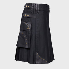 Box Pleated Hybrid Cargo Kilt