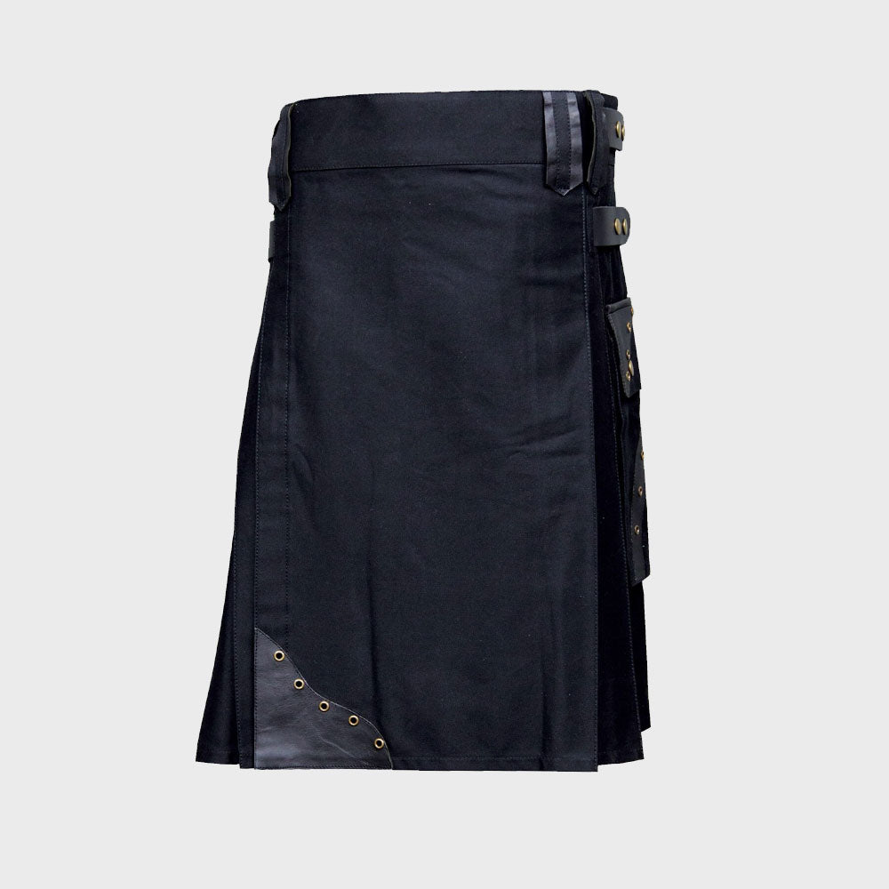 Box Pleated Hybrid Cargo Kilt
