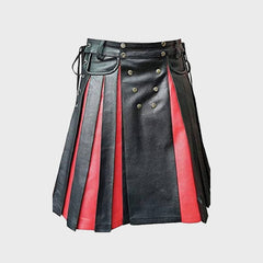 Gladiator Leather Kilt with Front Panels Kilt