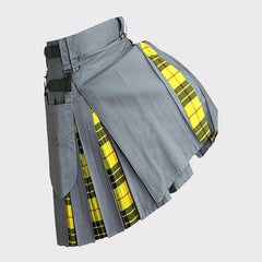 Grey Hybrid Tartan Kilt