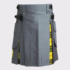 Grey Hybrid Tartan Kilt
