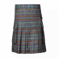 Handmade Traditional County Kerry Tartan Utility Kilt Deluxe Kilt Custom Kilt