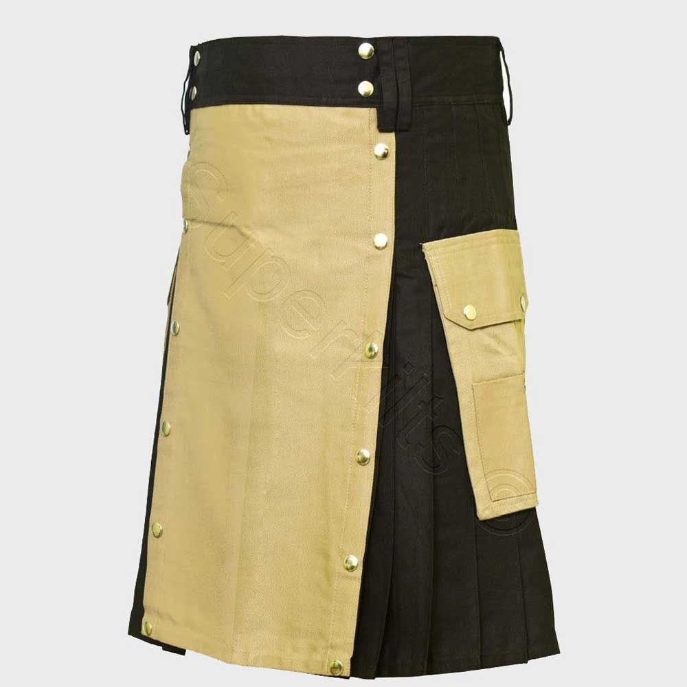 Hybrid Kilt Khaki and Black
