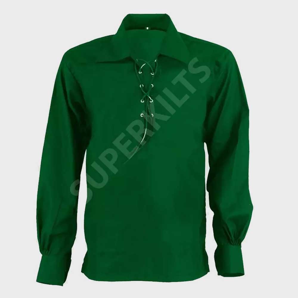 Jacobite Ghillie Kilt Shirt Green