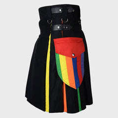 LGBT Pride Hybrid Utility Kilt For Men
