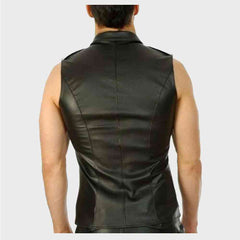 Genuine Leather Shirt Mens