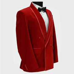 men's red smoking jackets