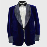 Mens Velvet Smoking Quilted Dinner Coat Mens Velvet Smoking Coat 9