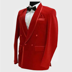 men's red smoking jackets
