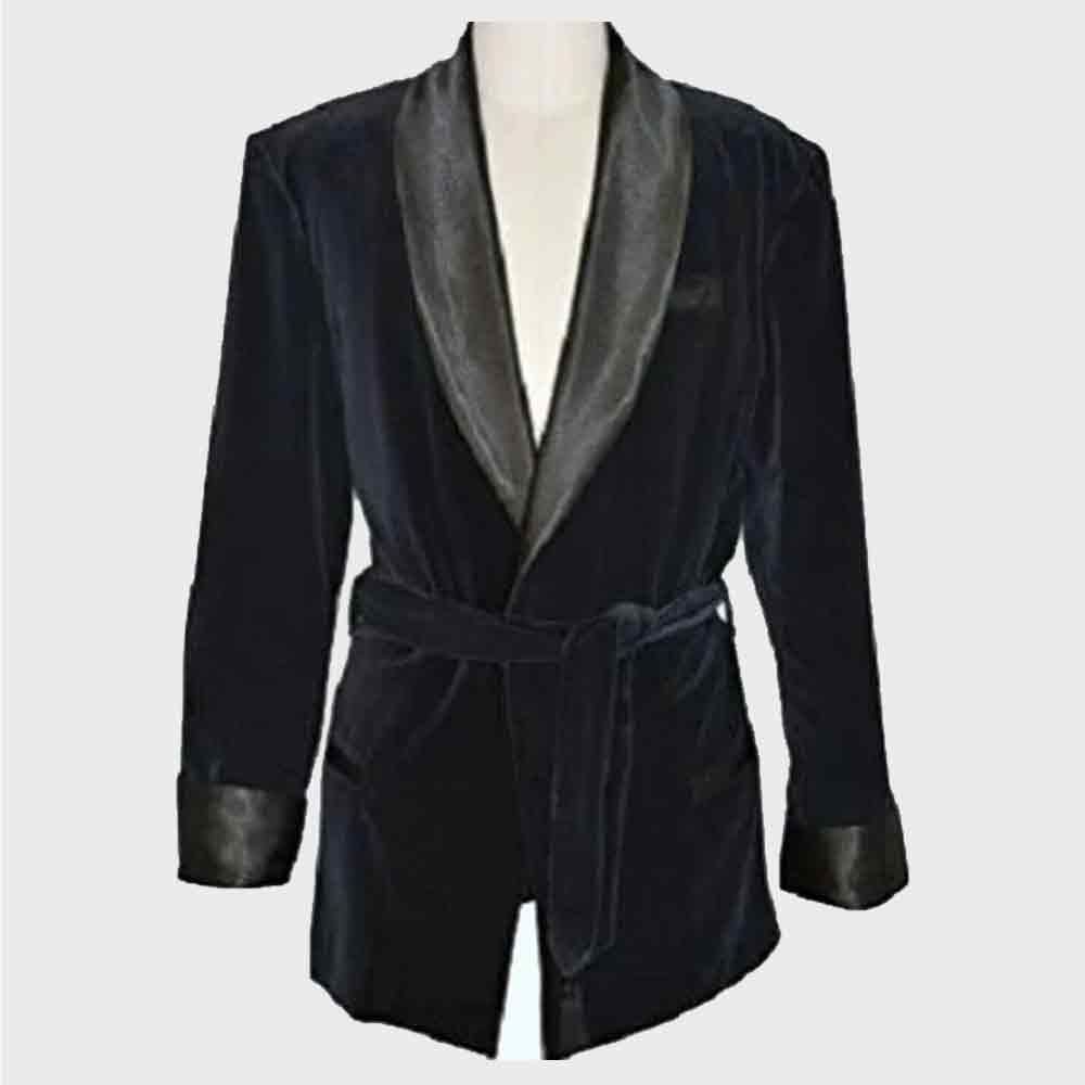 mens smoking jacket robe