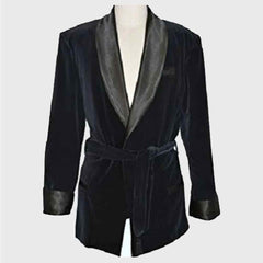 mens smoking jacket robe
