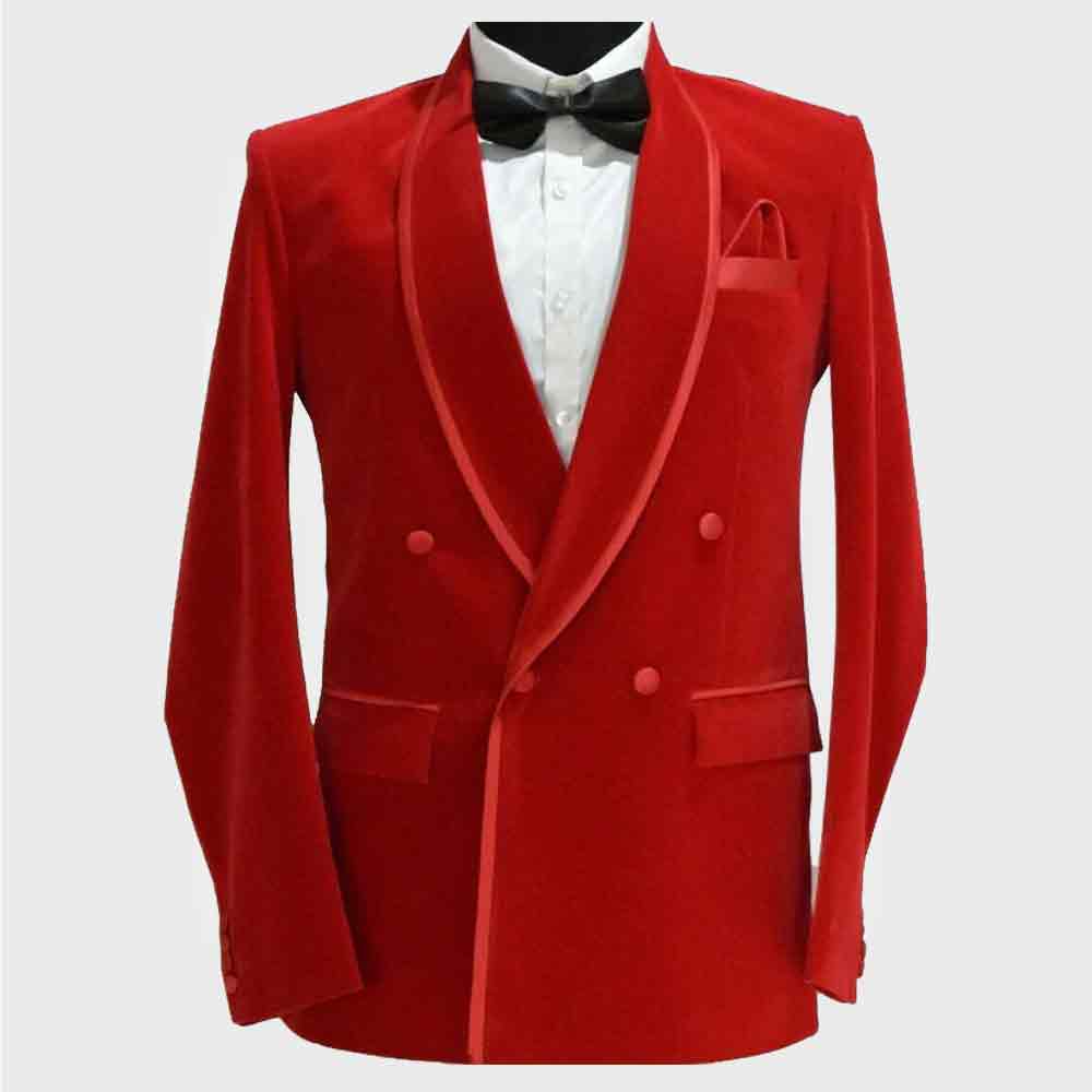 men's red smoking jackets