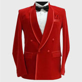 men's red smoking jackets
