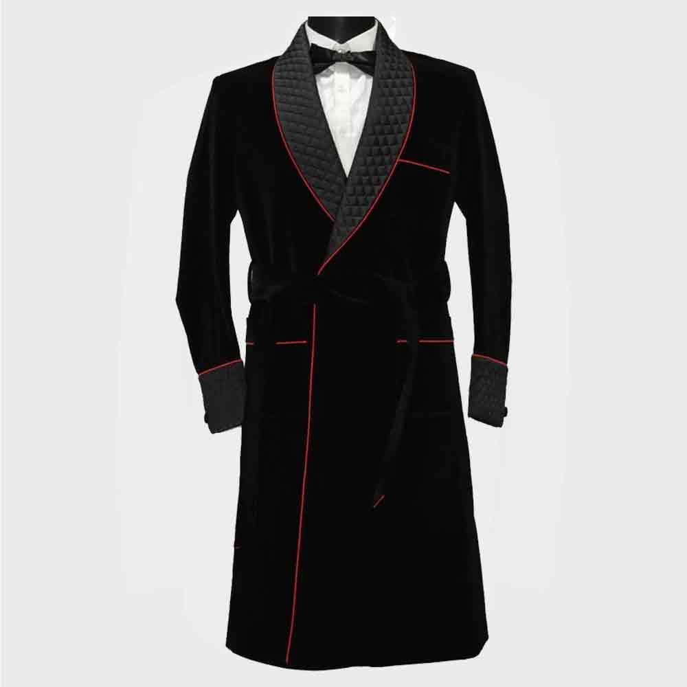 mens velvet smoking jacket