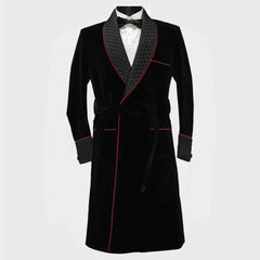 mens velvet smoking jacket