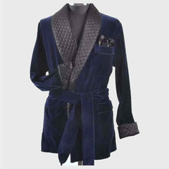 christmas velvet smoking jacket