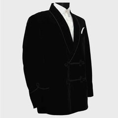 men's silk smoking jacket