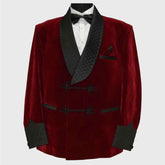Men's premium velvet smoking jacket