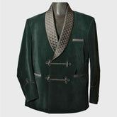 green smoking jacket