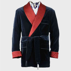 mens smoking jacket robe