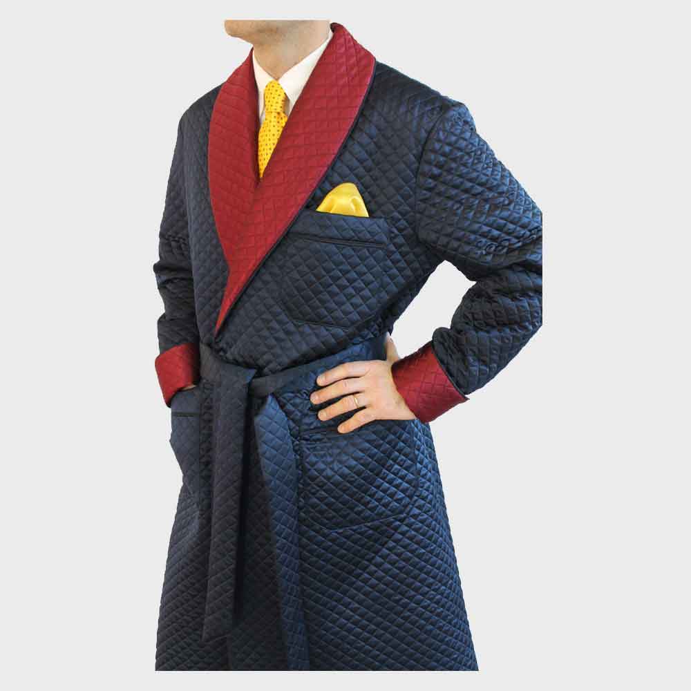 Premium Stylish Quilted Smoking Jackets High Quality Smoking Coat