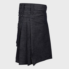 Active Men Denim Utility Kilt