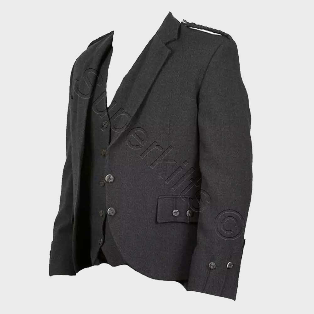 Argyle Tweed Jacket with Vest