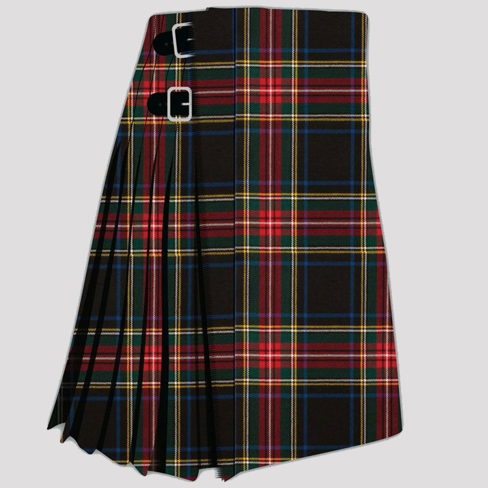 Black Stewart Tartan Kilt