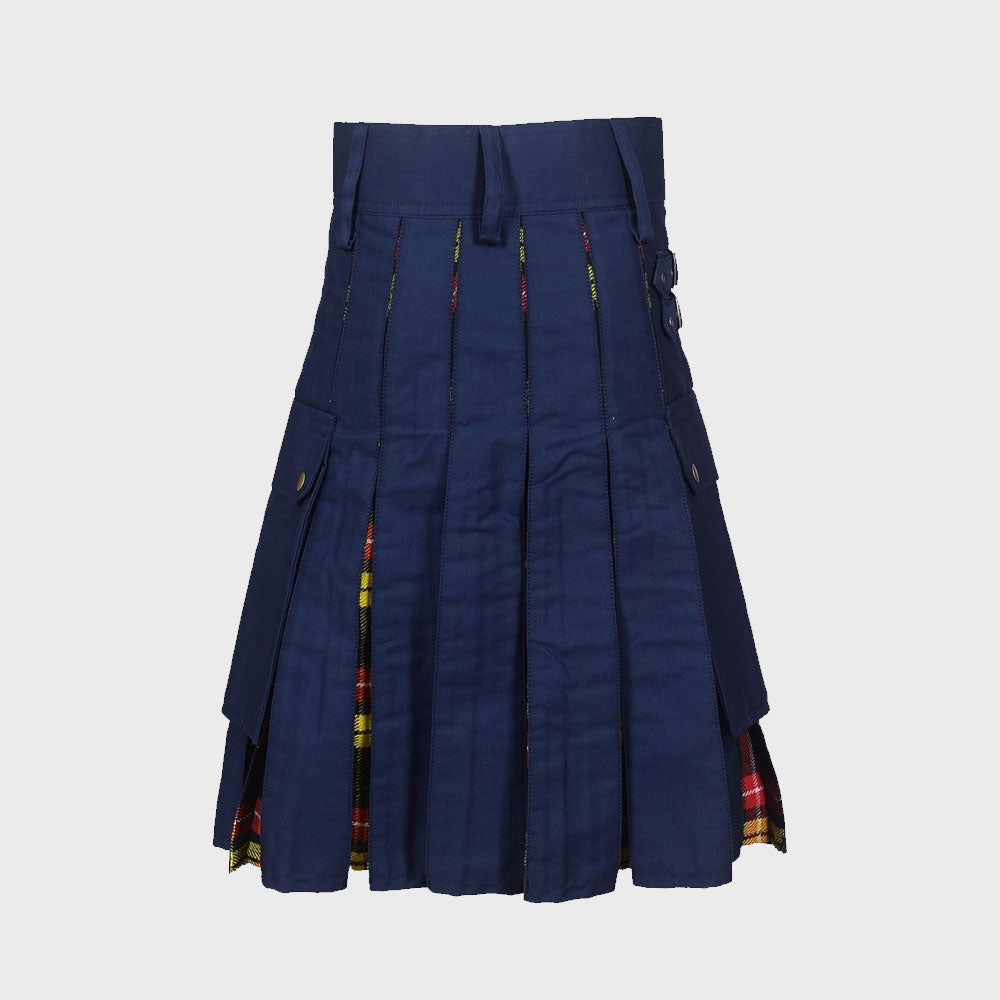 Blue & Buchanan Tartan Hybrid Kilt