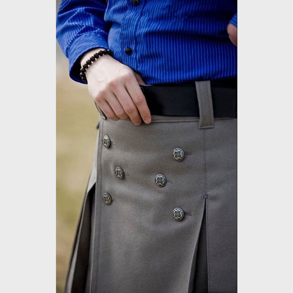 Cargo Utility Kilt With Dual Pockets