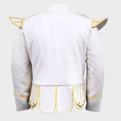 Doublet White Jacket Golden Trim