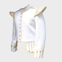 Doublet White Jacket Golden Trim