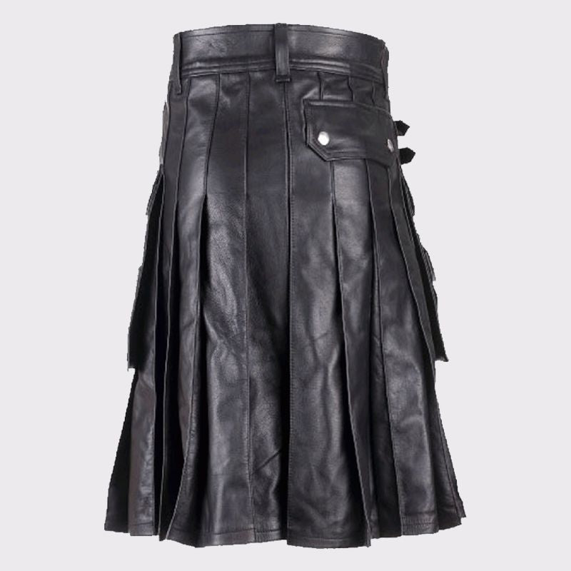 Elegant Mens Leather Kilts