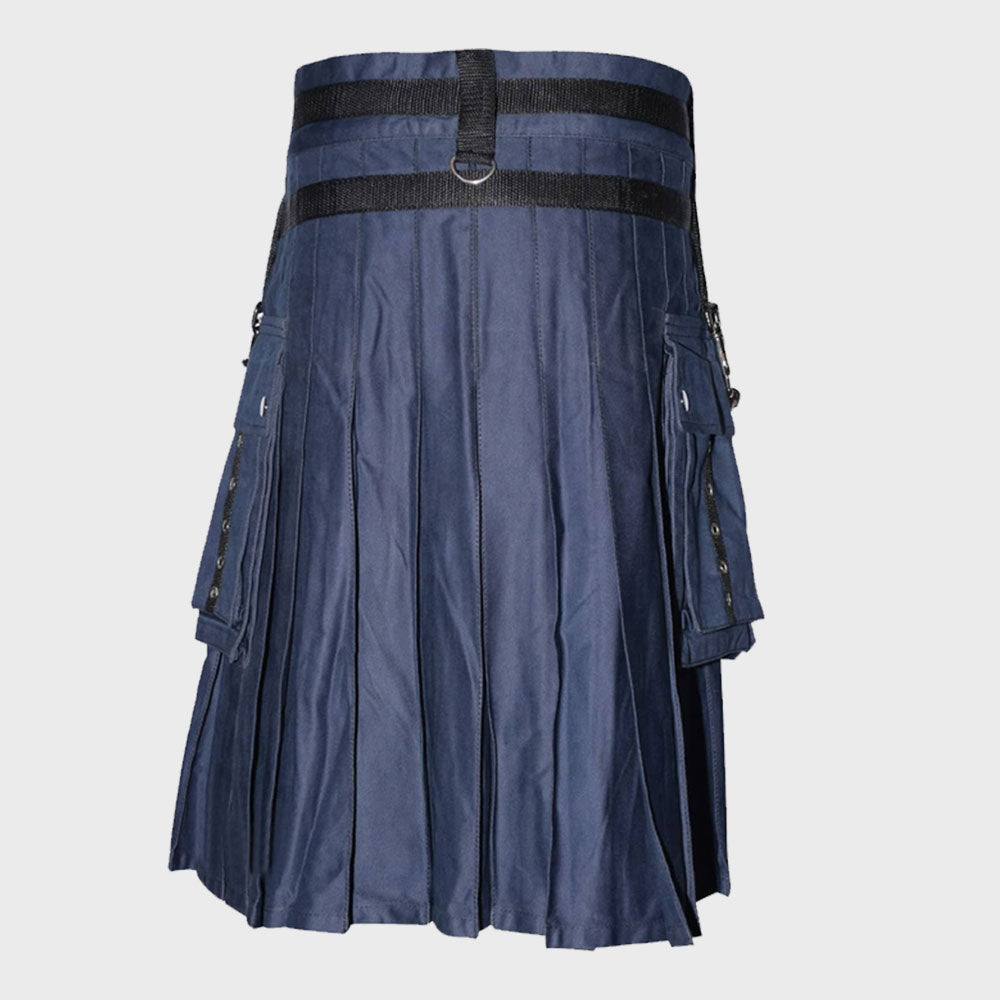 Fashion Utility Kilt With Chains