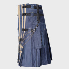 Fashion Utility Kilt With Chains