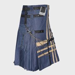 Fashion Utility Kilt With Chains