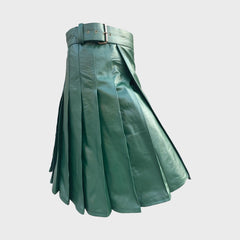 Green Leather Kilt