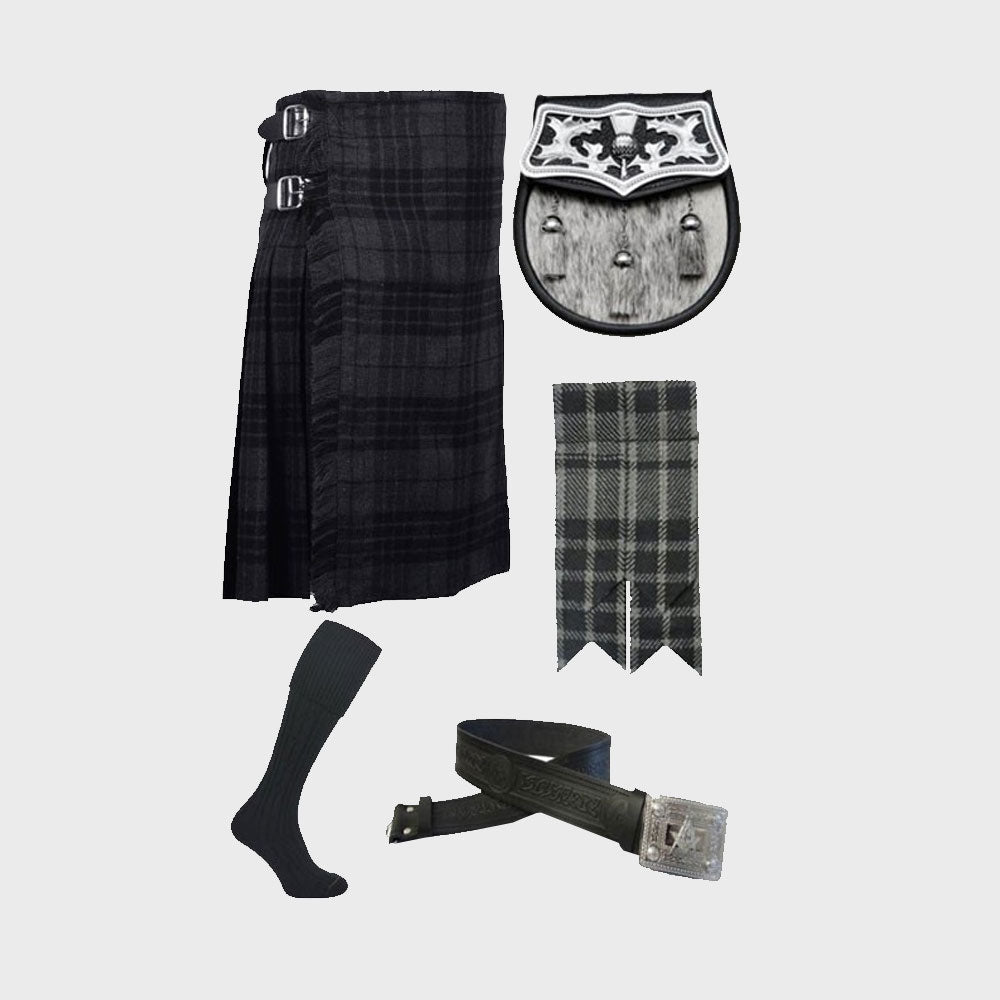 Grey Watch Tartan Kilts Package