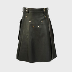 Handmade 100% Genune Leather Kilt