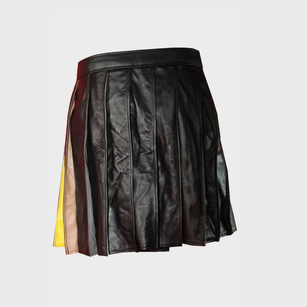 Handmade Fashion Leather Kilt