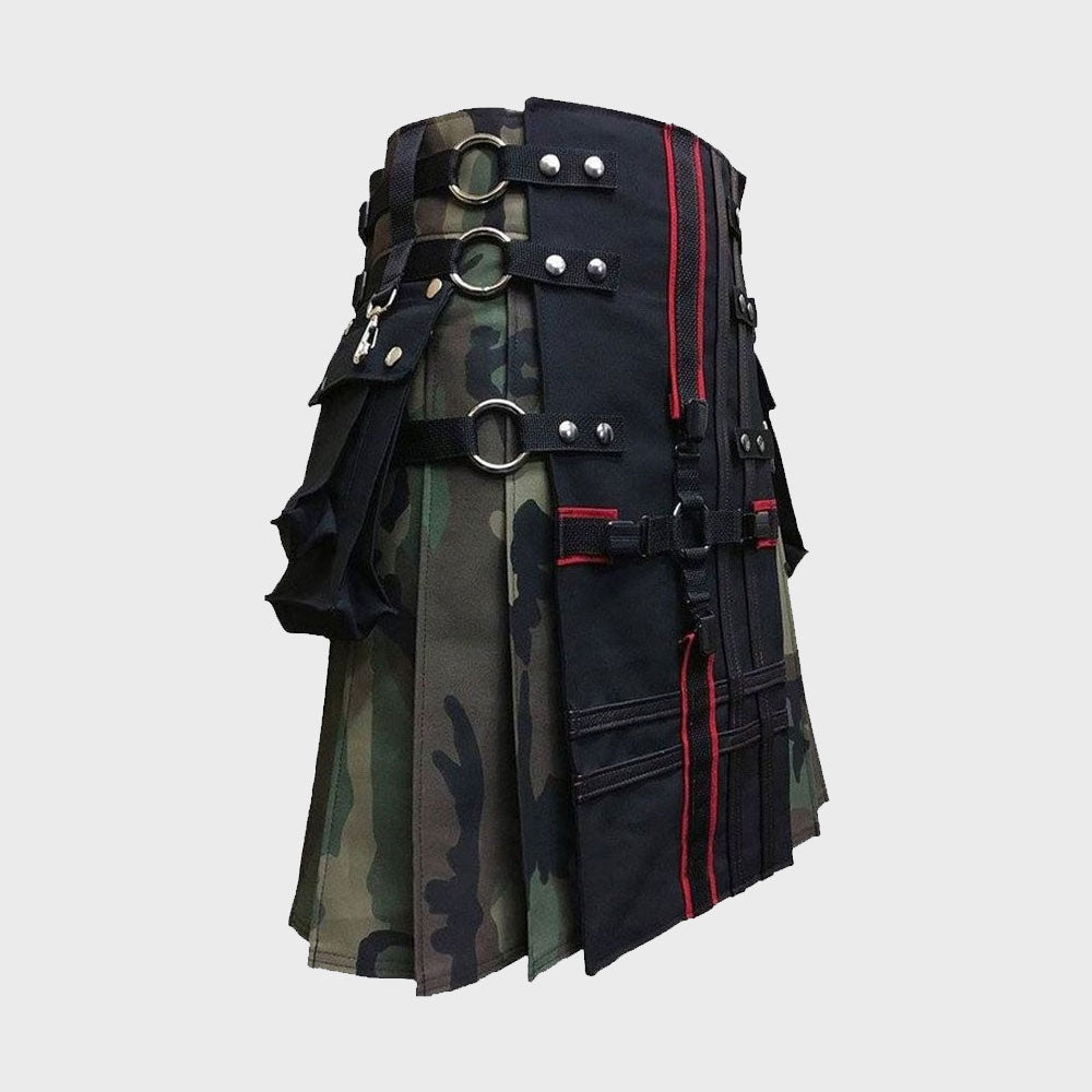 Interchangeable Camouflage Gothic Utility Kilt