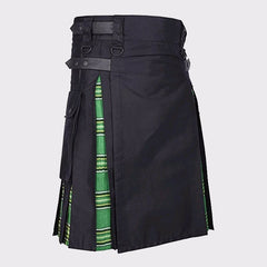 Irish Green Tartan Hybrid kilt