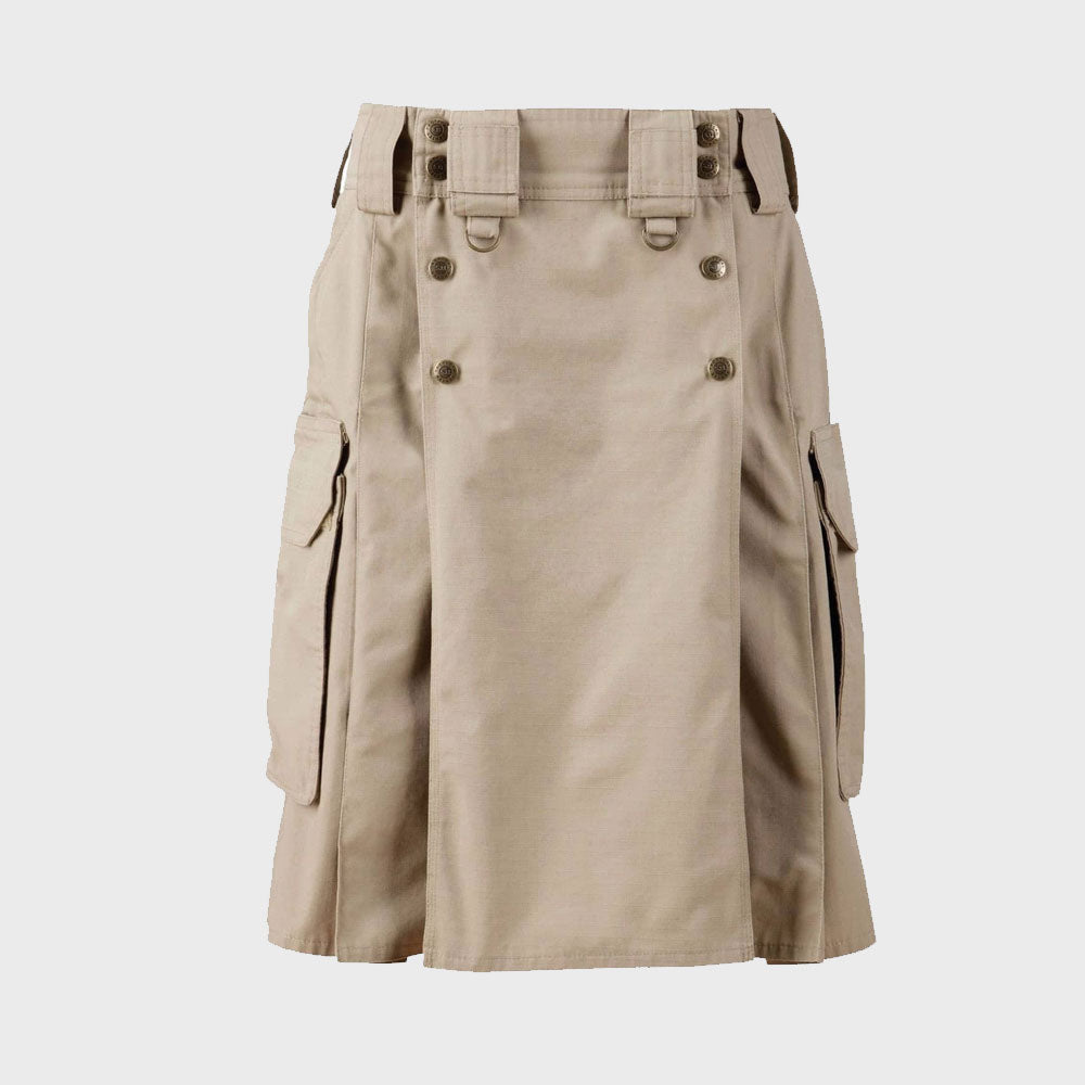 Khaki Combat Utility Kilt